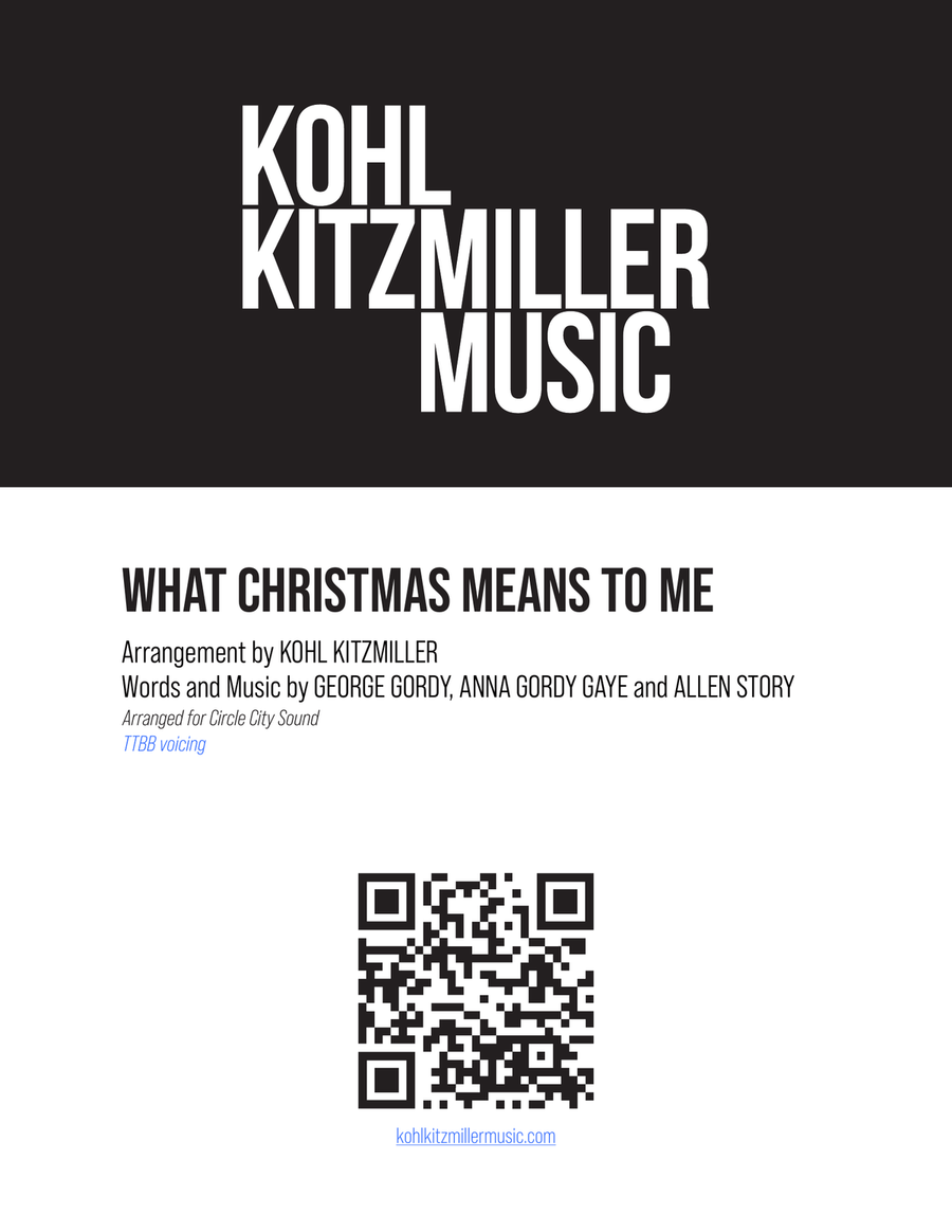 What Christmas Means To Me TTBB scores gallery preview page 1