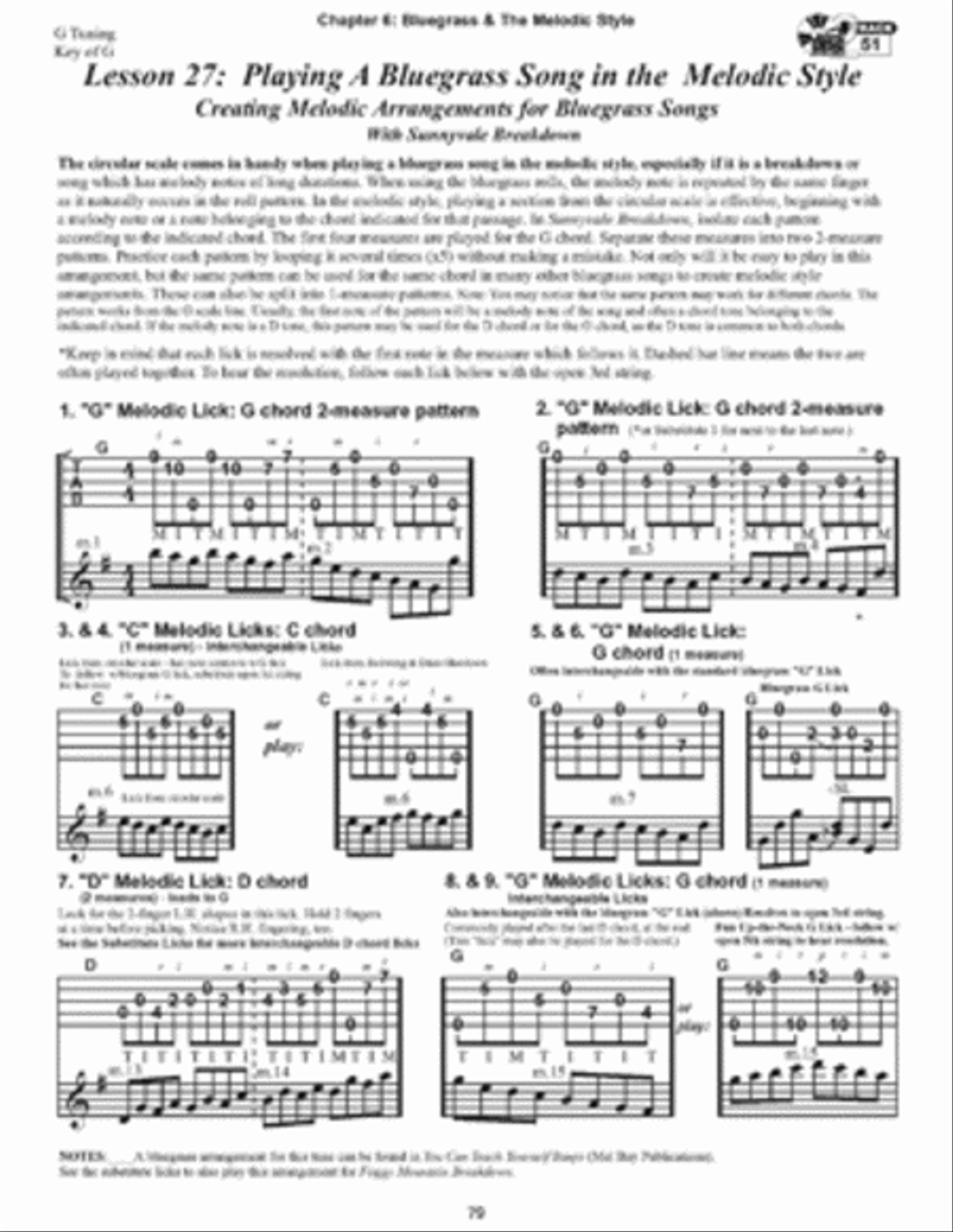 School of Banjo: Bluegrass Melodic Style 5-String Banjo scores gallery preview page 4