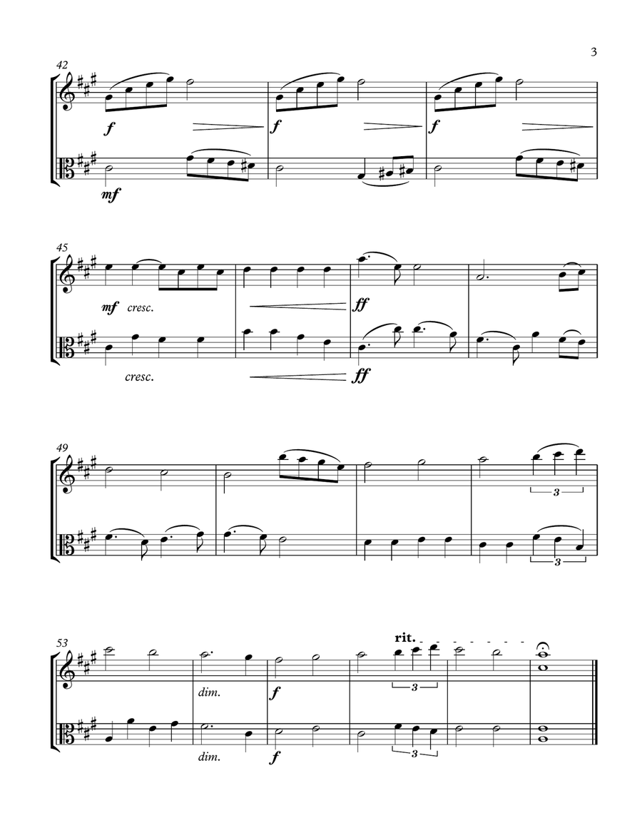 Can't Help Falling In Love String Duet scores gallery preview page 3