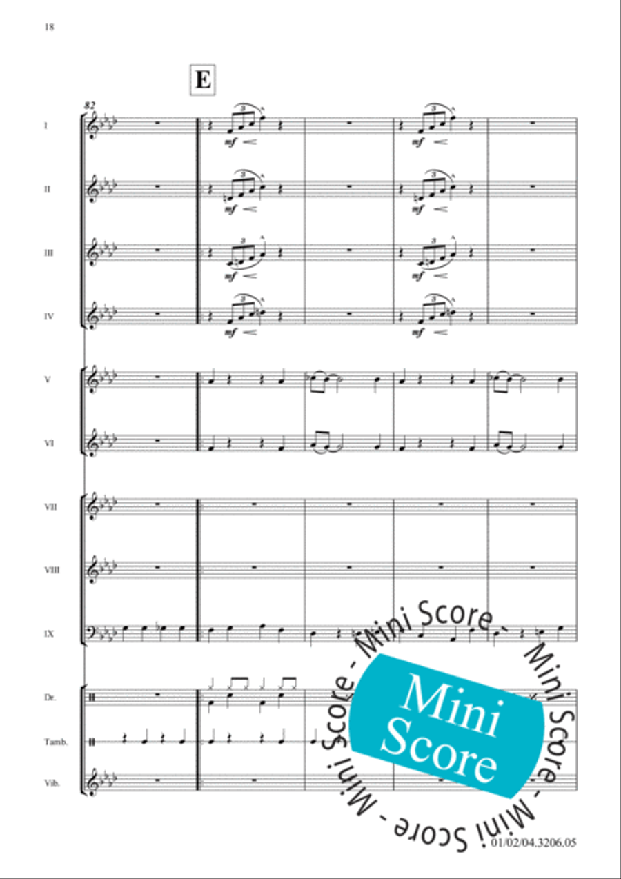 Sing, Sing, Sing Sing, Sing, Sing Fanfare Band scores gallery preview page 22
