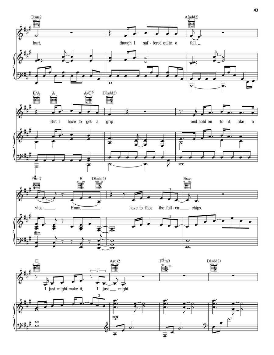 I Just Might (from 9 to 5: The Musical) Piano, Vocal, Guitar scores gallery preview page 3