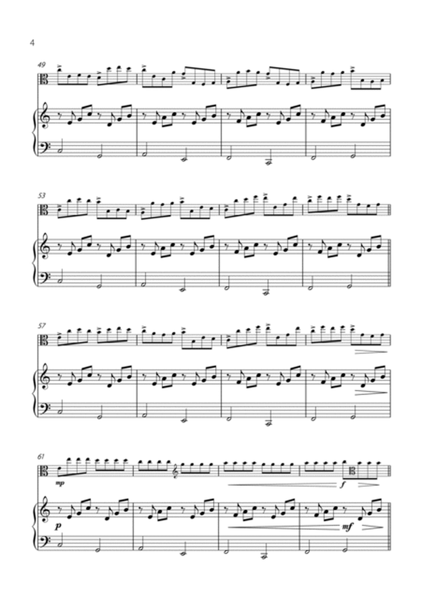 "Canon in D" by Pachelbel - Version for VIOLA SOLO with PIANO image number null