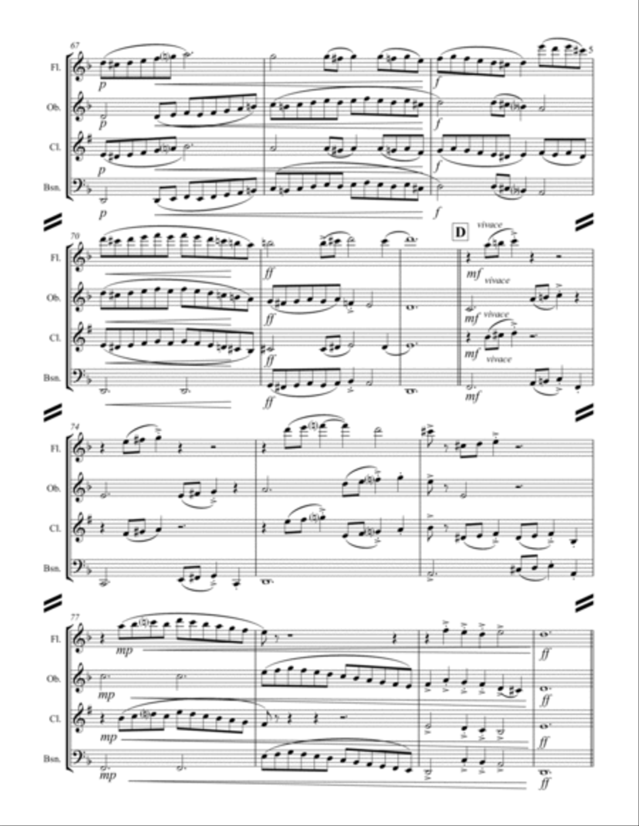 Narvaez - Guardame las vacas (for Woodwind Quartet) Woodwind Quartet scores gallery preview page 6