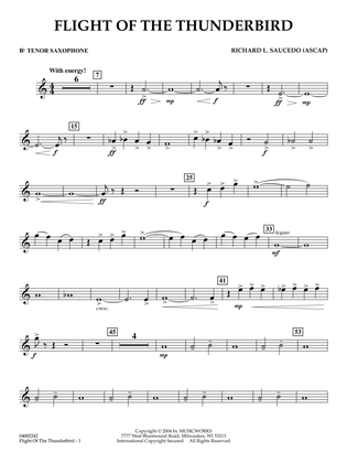 Flight Of The Thunderbird - Bb Tenor Saxophone