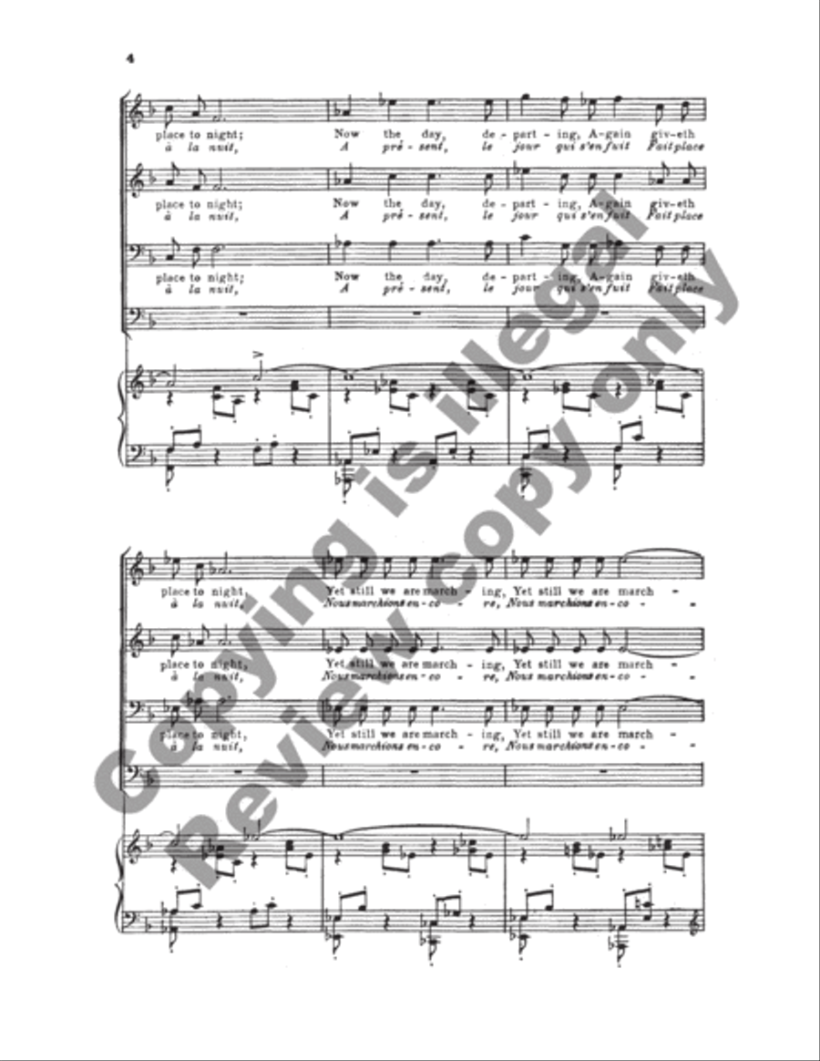 Rebecca: Chorus of Camel Drivers (Choeur des Chameliers) TTBB scores gallery preview page 6