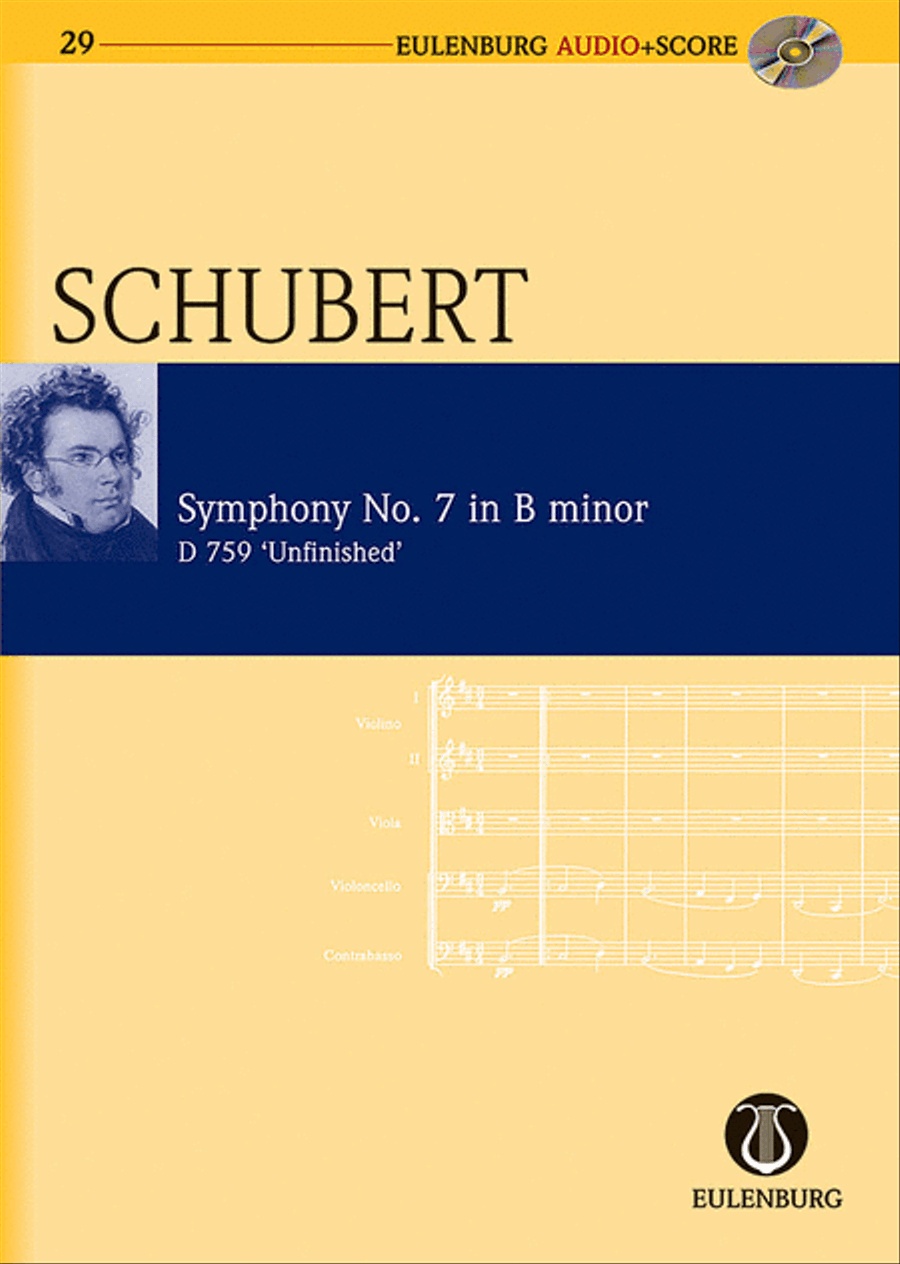 Symphony No. 8 in B Minor D 759 “Unfinished Symphony” Orchestra scores gallery preview page 1