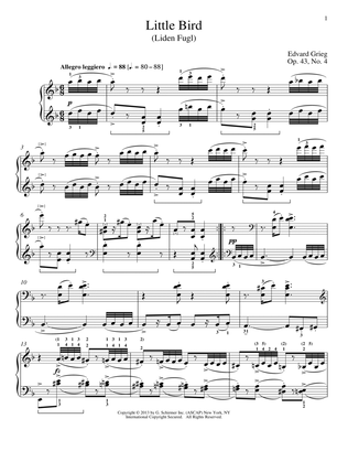 Little Bird (Liden Fugl), Op. 43, No. 4