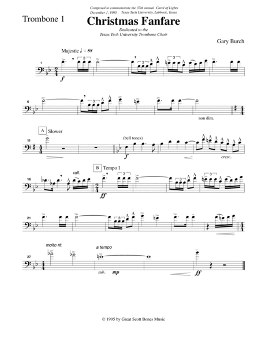 Christmas Fanfare Brass Ensemble scores gallery preview page 5