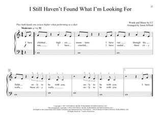 Book cover for I Still Haven't Found What I'm Looking For (arr. Jason Sifford)