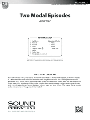 Two Modal Episodes: Score