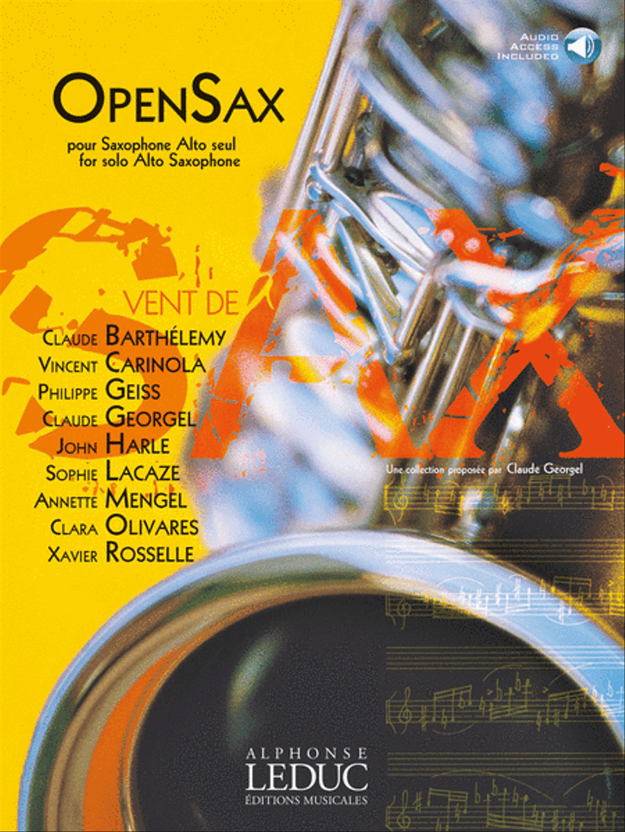 Open Sax (livre + Fichier Audio Al30702) Alto Saxophone scores gallery preview page 1