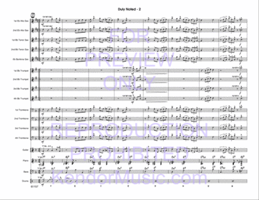Duly Noted Duly Noted Jazz Ensemble scores gallery preview page 3