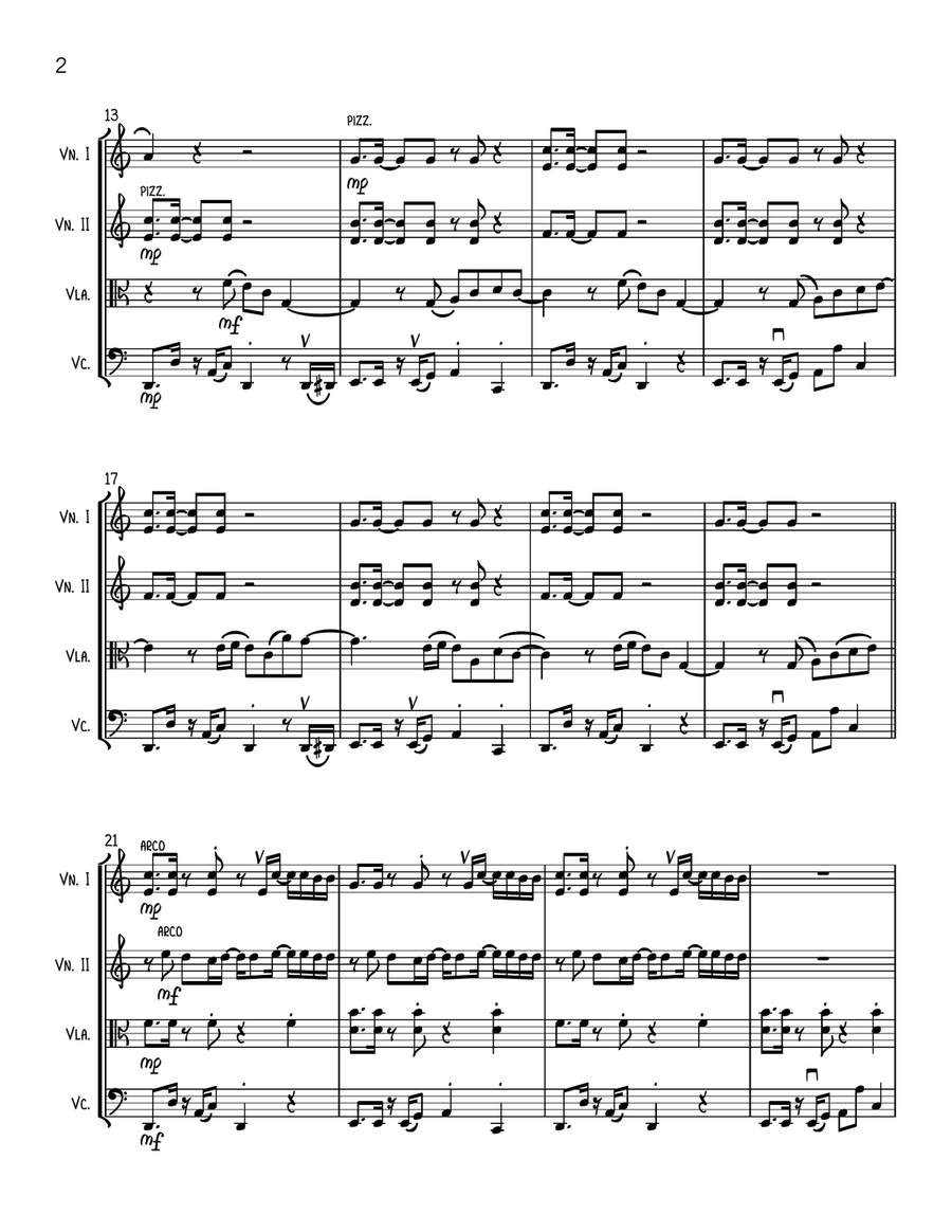 Espresso String Quartet scores gallery preview page 2