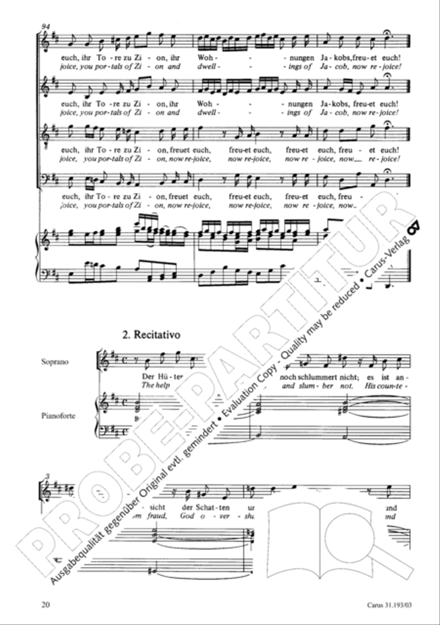 You portals of Zion (Ihr Tore zu Zion) SA scores gallery preview page 20