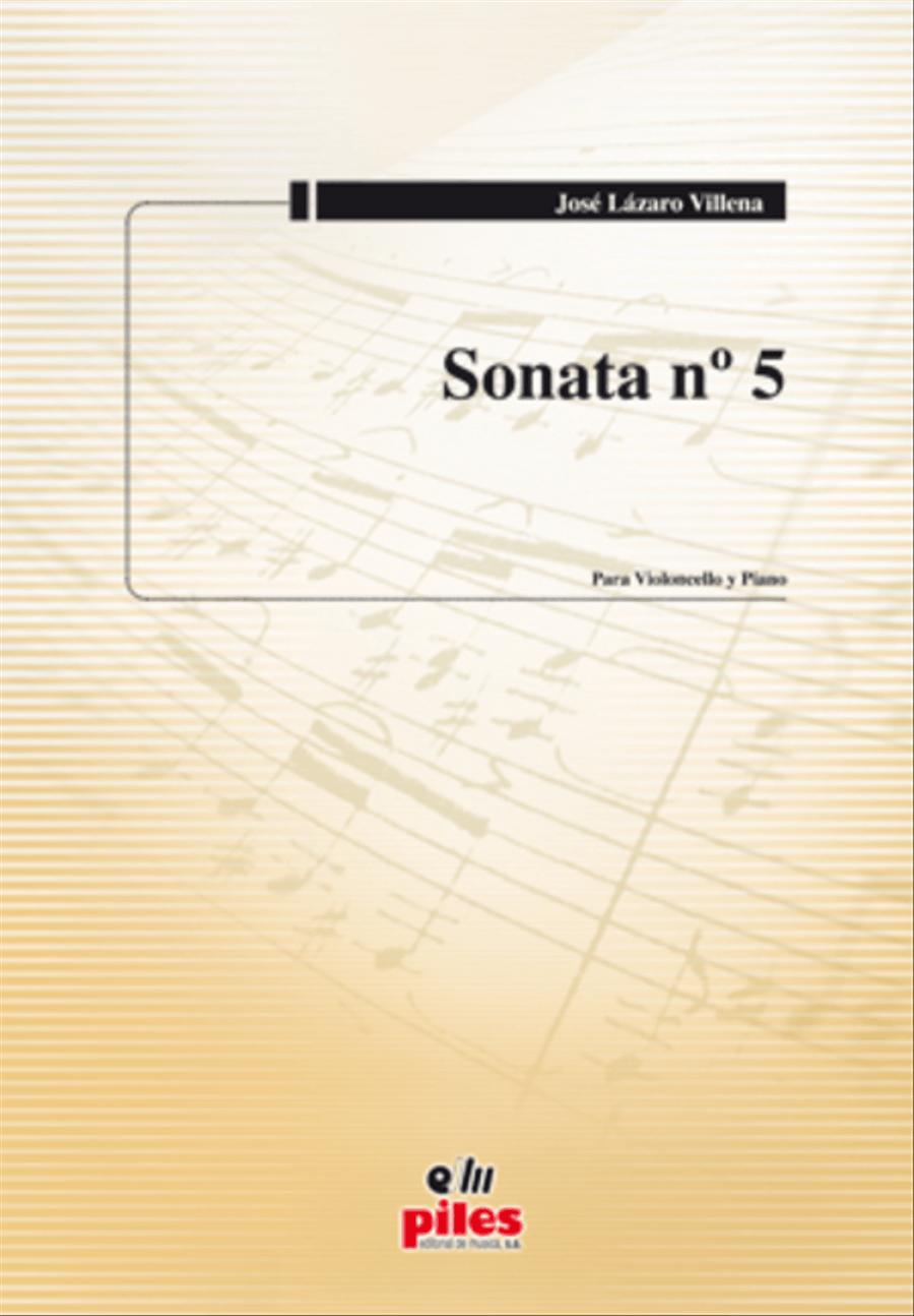 Sonata No. 5 (Cello y Piano) Piano scores gallery preview page 1