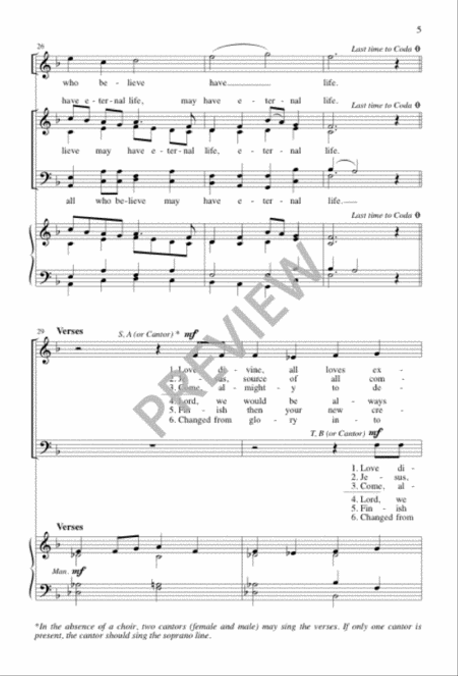 God Loved the World So Much God Loved the World So Much 4-Part scores gallery preview page 5