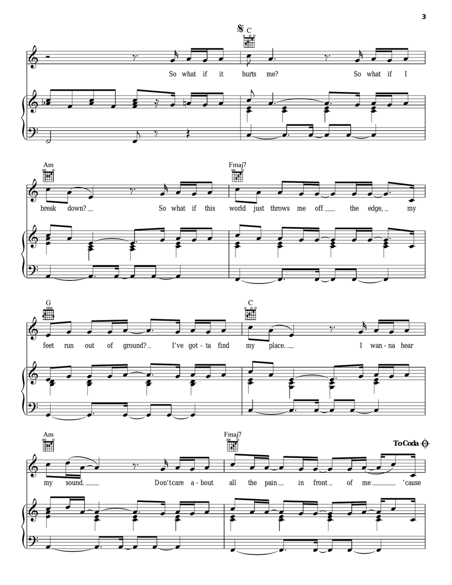 Happy Piano, Vocal, Guitar scores gallery preview page 3
