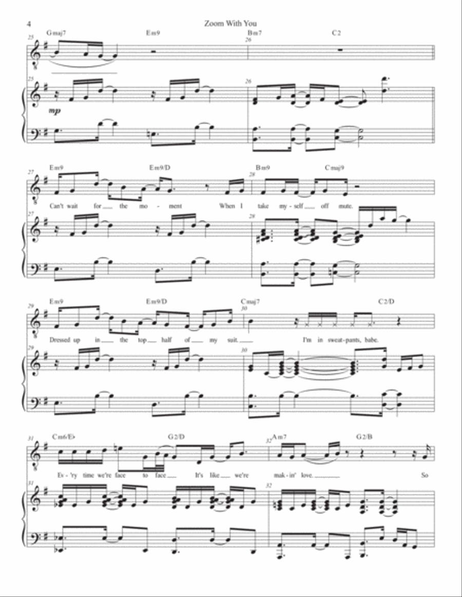 Zoom With You Zoom With You Tenor Voice scores gallery preview page 4