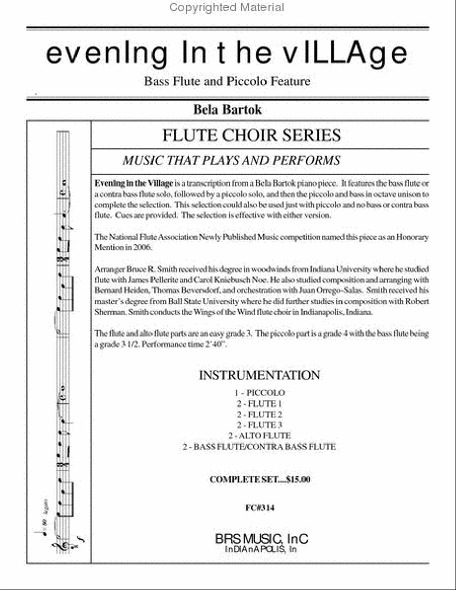 Evening in the Village Evening in the Village Flute Choir scores gallery preview page 2
