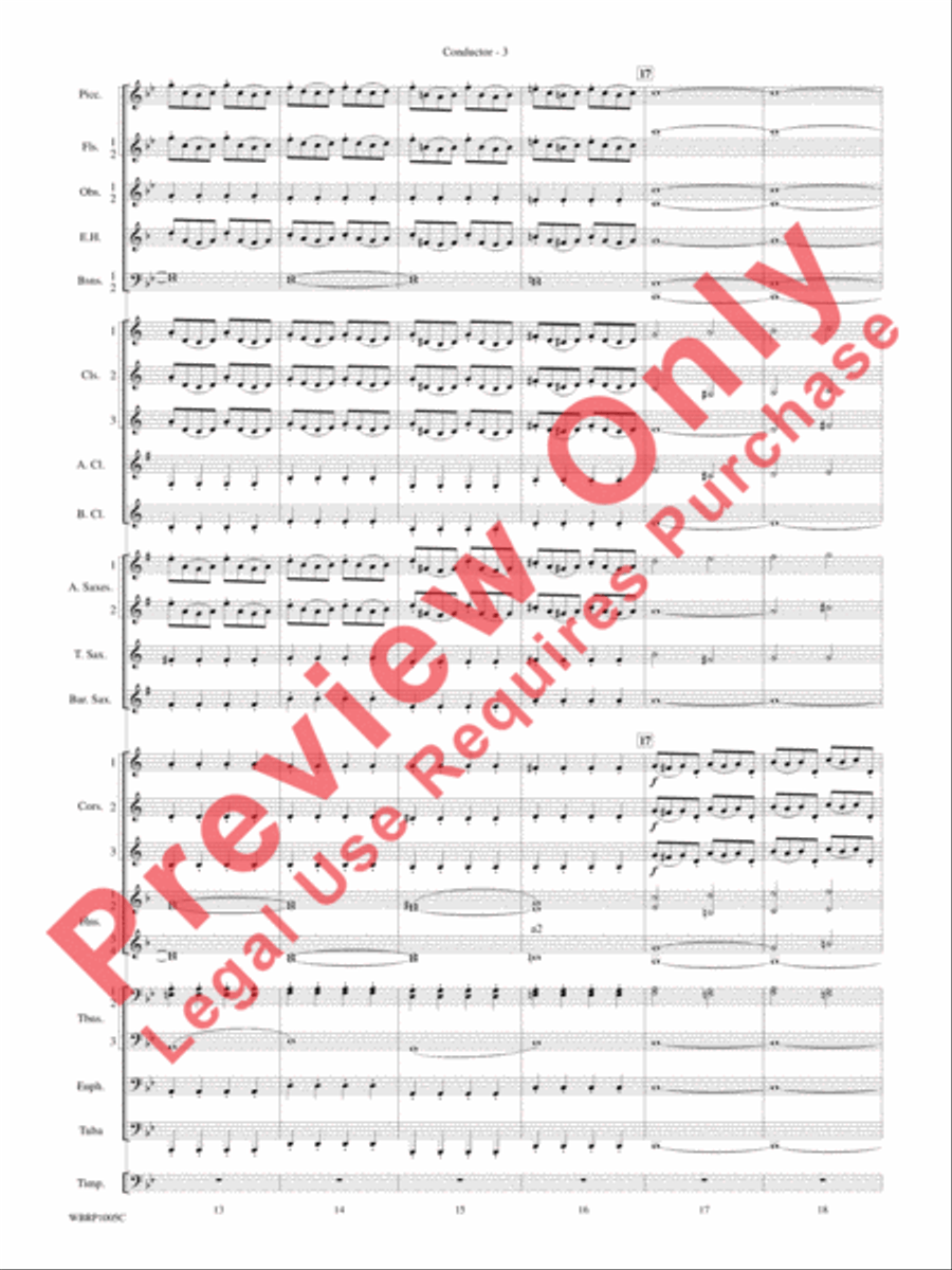 Prelude and Fugue in B-flat Major Concert Band scores gallery preview page 5