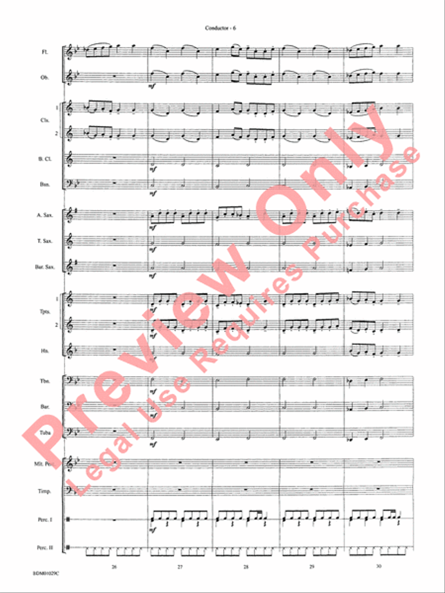 Medieval Legend Medieval Legend Concert Band scores gallery preview page 9