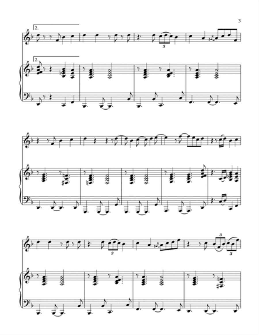 Part-time Lover Woodwind Duet scores gallery preview page 4