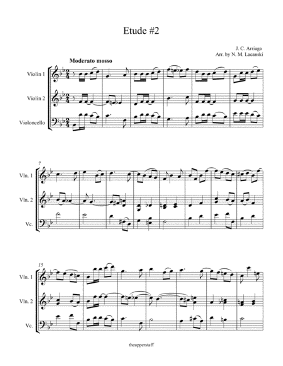 Etude #2 String Trio scores gallery preview page 2