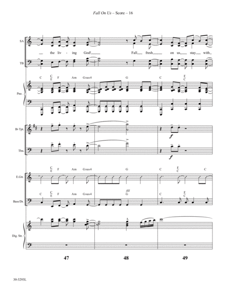 Fall On Us - Instrumental Ensemble Score and Parts image number null