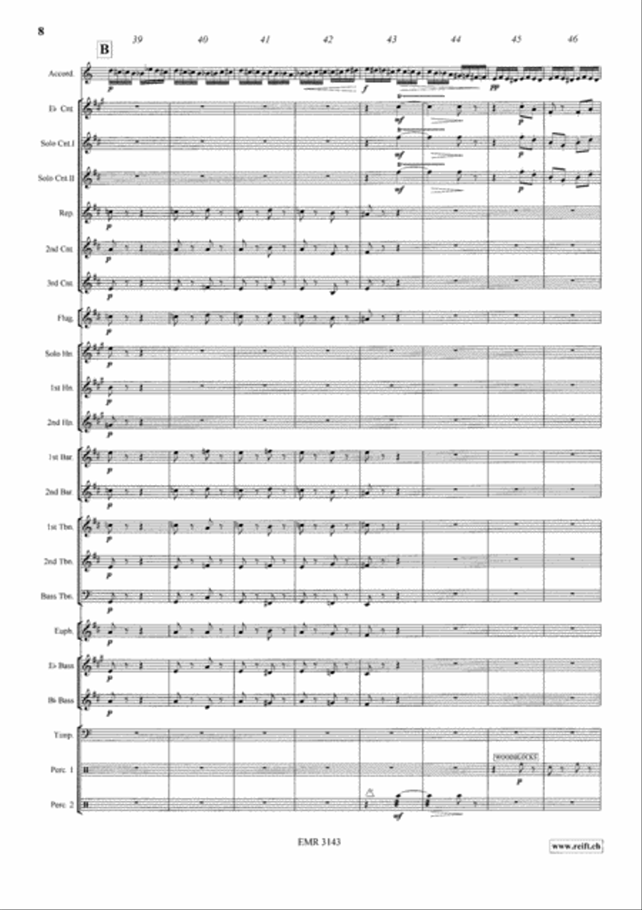 Flight Of The Bumble-Bee Brass Band scores gallery preview page 9