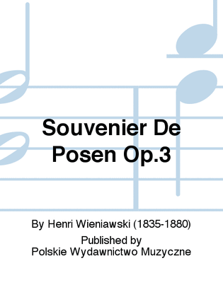Book cover for Souvenir De Posen Op.3
