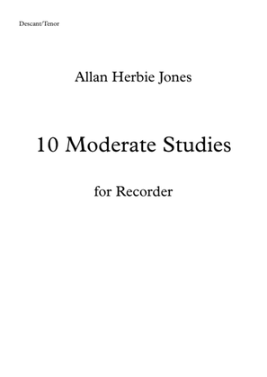 10 moderate Studies for Descant/Tenor Recorder