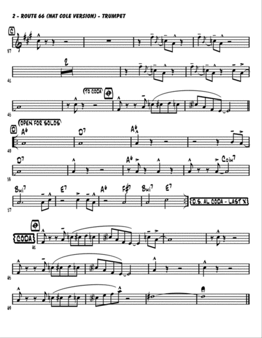 Route 66 Route 66 Jazz Ensemble scores gallery preview page 6