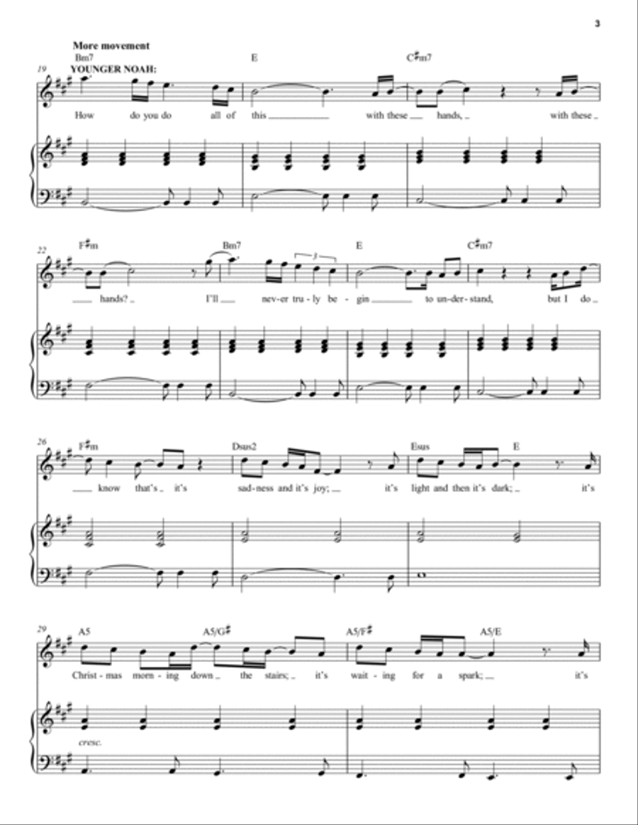 Sadness and Joy (from The Notebook) Voice scores gallery preview page 3