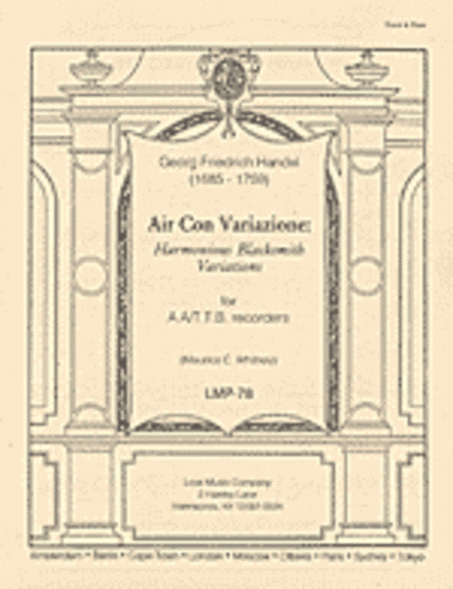 Air Con Variazione: Harmonious Blackmith Variations