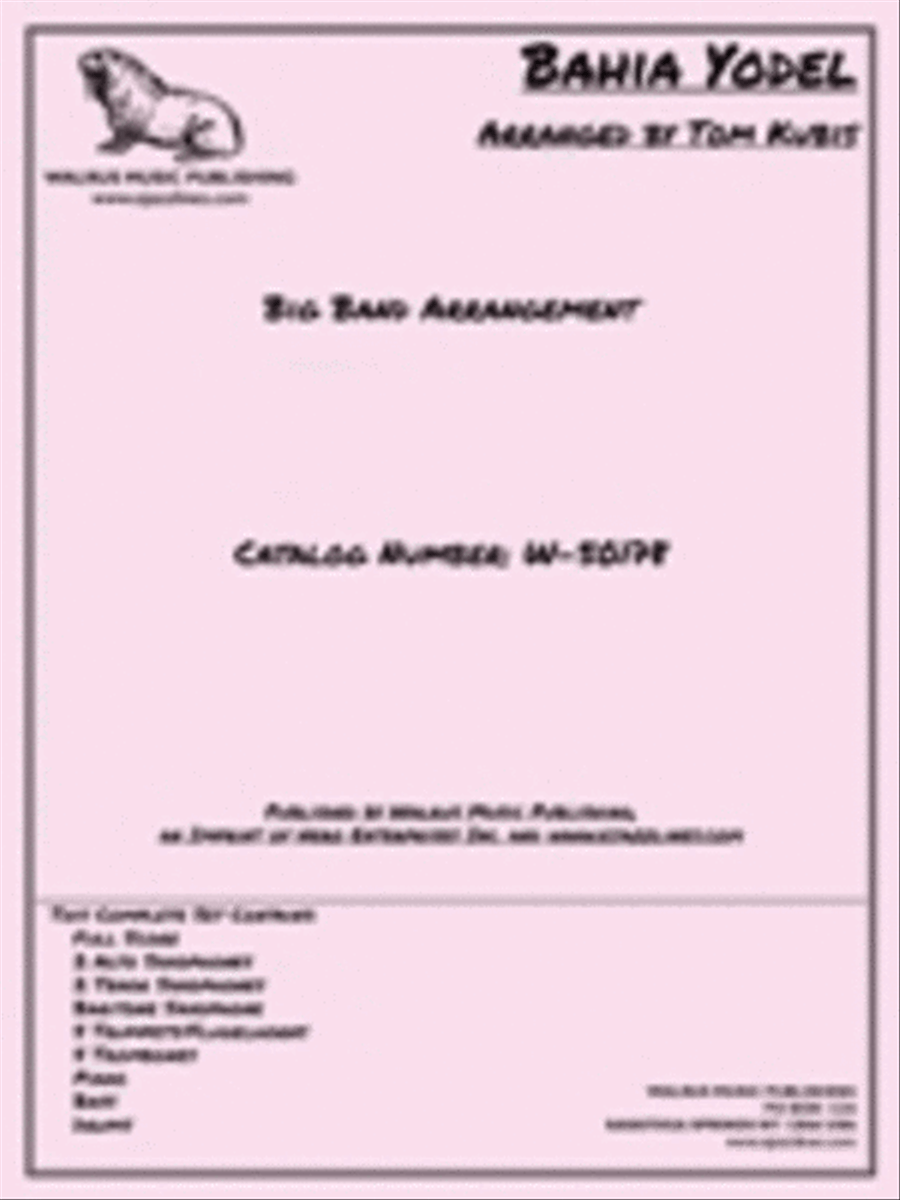 Bahia Yodel Bahia Yodel Big Band scores gallery preview page 1