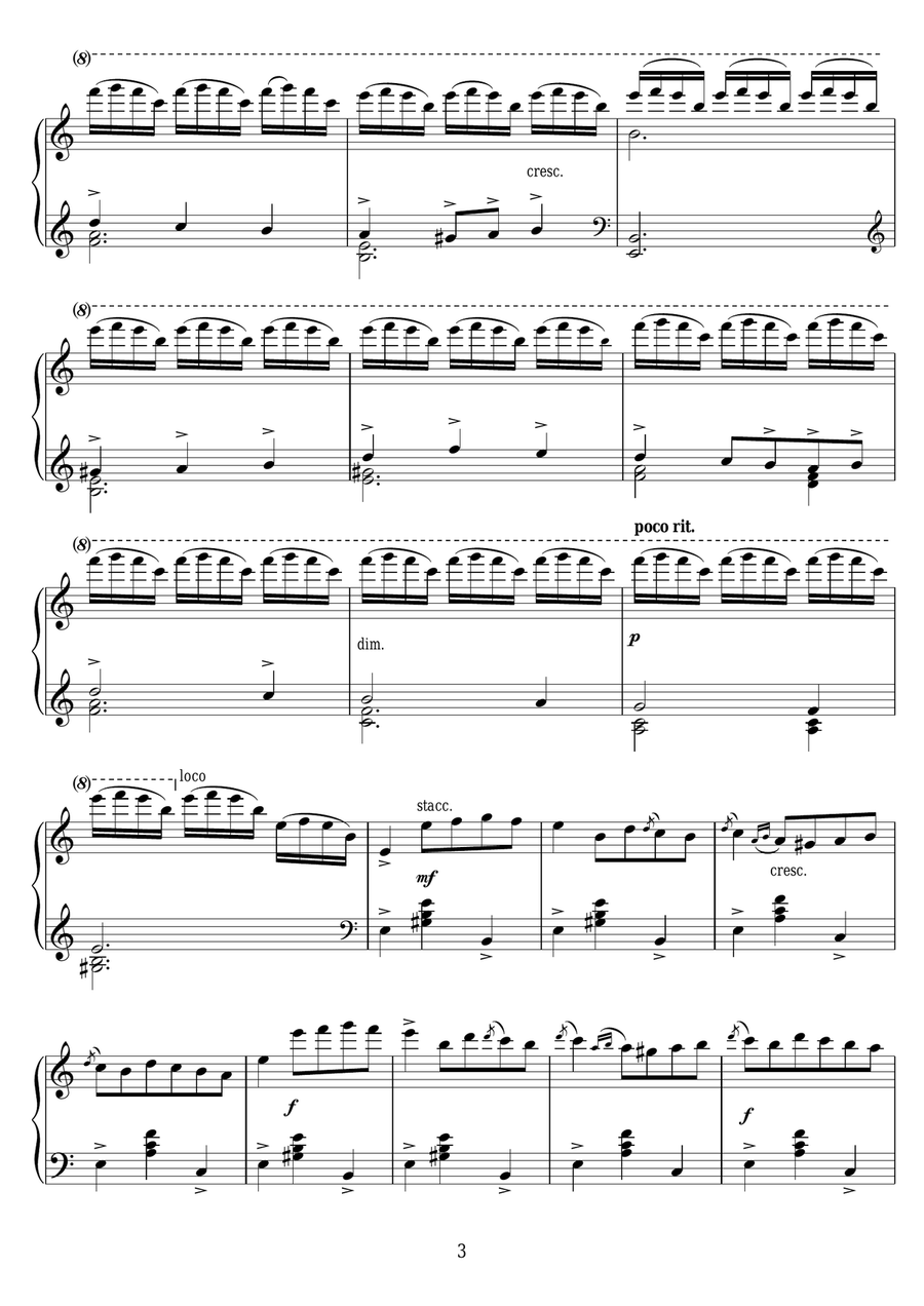 La Malaguena La Malaguena Piano Solo scores gallery preview page 3
