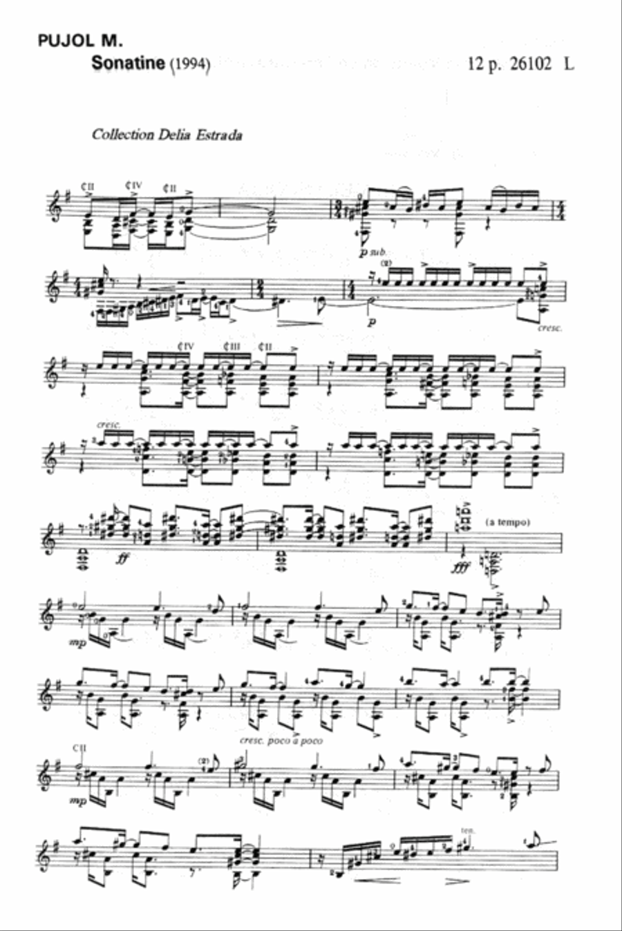Sonatine Acoustic Guitar scores gallery preview page 2