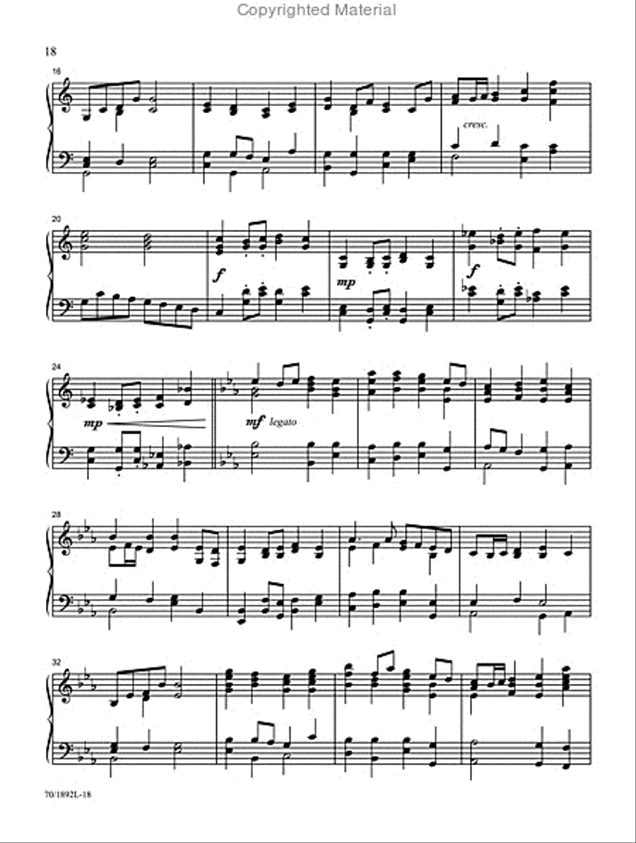 Hymn Tunes Great and Small Piano Solo scores gallery preview page 6