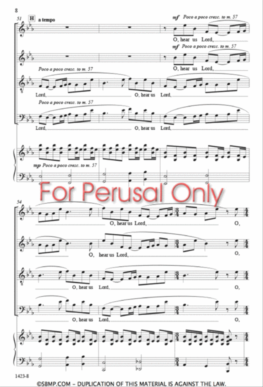 Go Forth From This House - SATB Octavo 4-Part scores gallery preview page 7