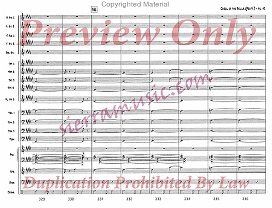 Carol of the Bells (pro) Jazz Ensemble scores gallery preview page 43