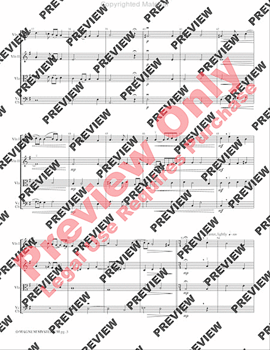 O Magnum Mysterium String Orchestra scores gallery preview page 6