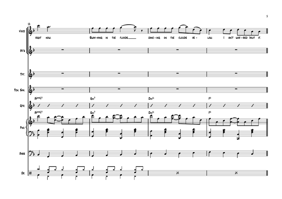 I Ain't Worried Jazz Ensemble scores gallery preview page 5