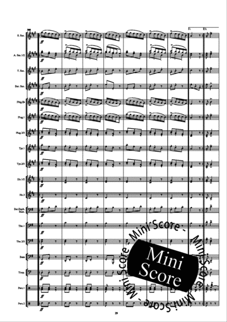 Traviata Per Banda Fanfare Band scores gallery preview page 33