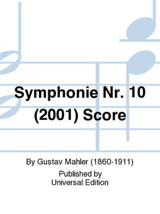 Book cover for Symphonie Nr. 10 (2001) Score