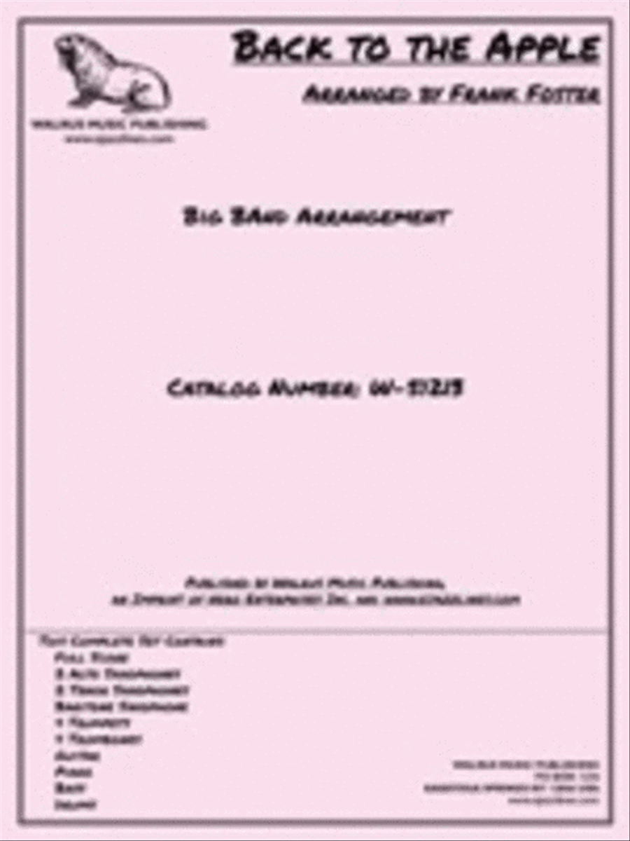 Back To the Apple Big Band scores gallery preview page 1