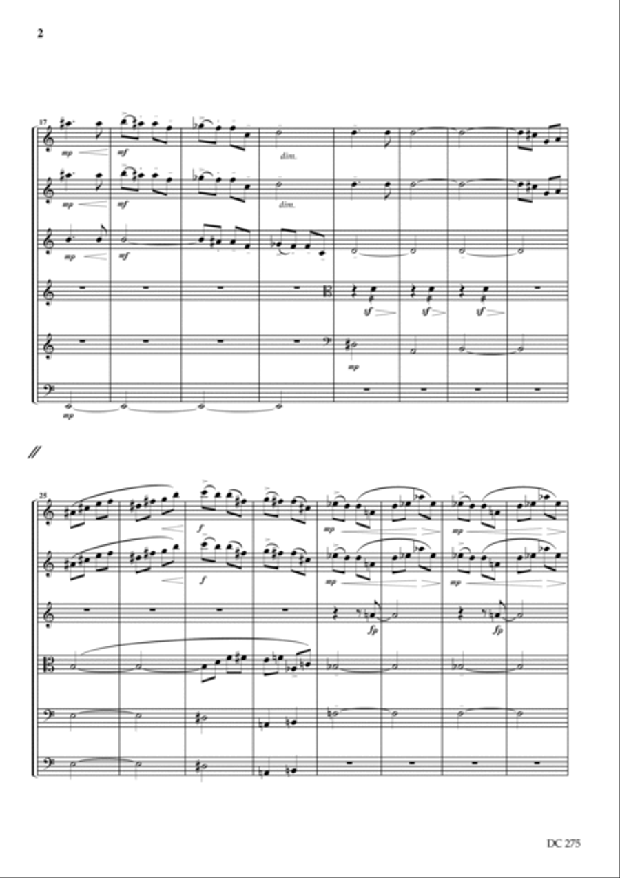 Funeral Music - arranged for string orchestra String Orchestra scores gallery preview page 2