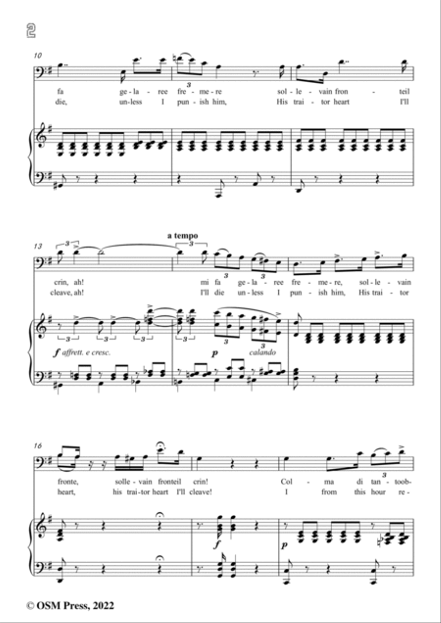 Donizetti-Cruda,funesta smania,in G Major,from Lucia di Lammermoor,for Voice and Piano Voice Solo scores gallery preview page 4
