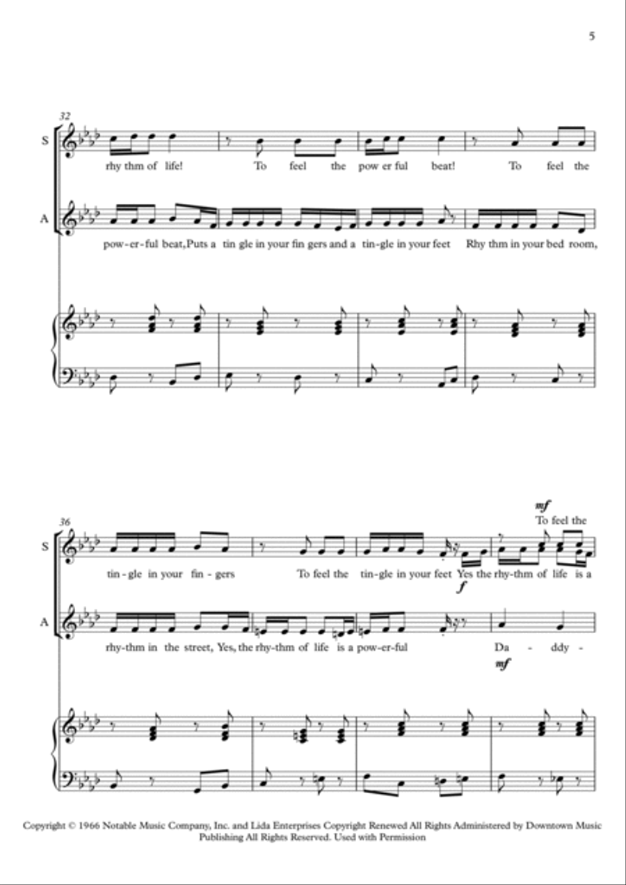 The Rhythm Of Life The Rhythm Of Life SSA scores gallery preview page 5