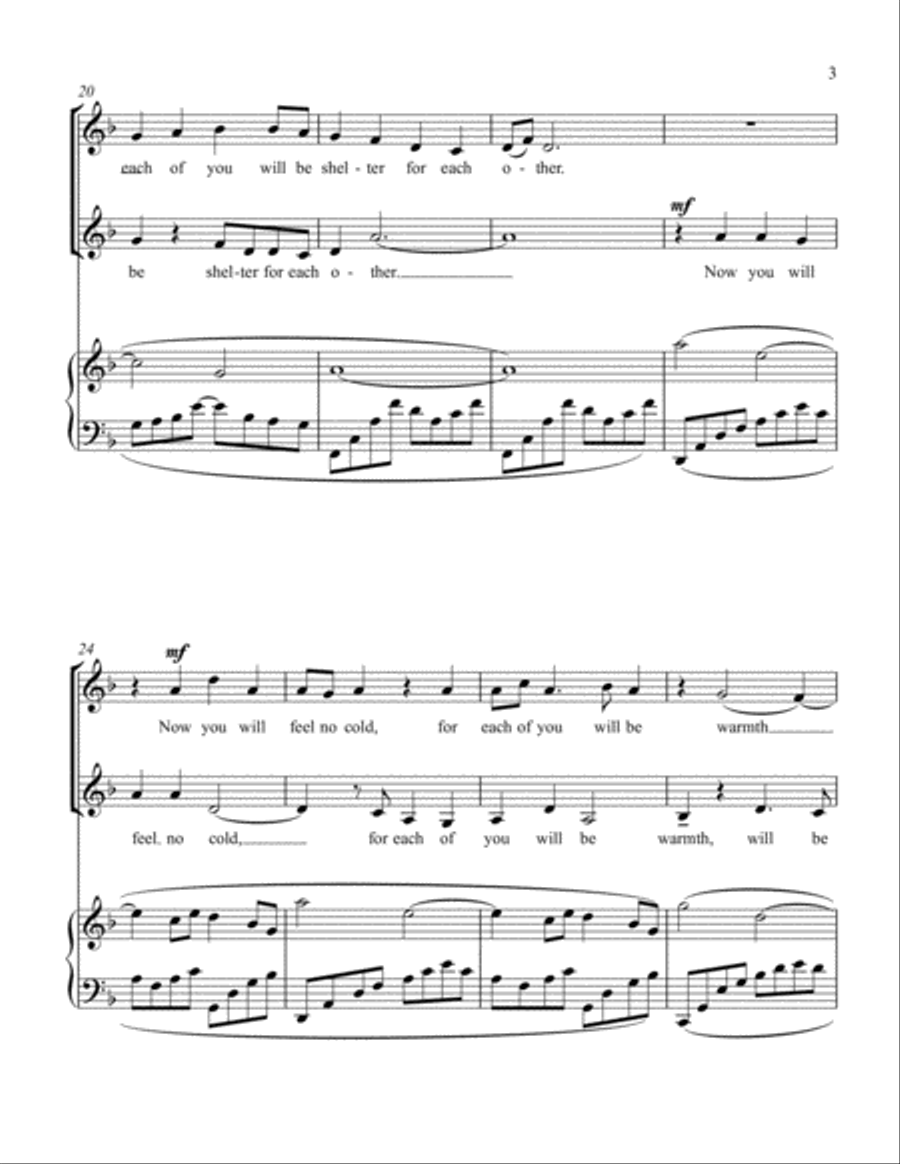 Apache Wedding Blessing (2-part vocal) SA scores gallery preview page 3
