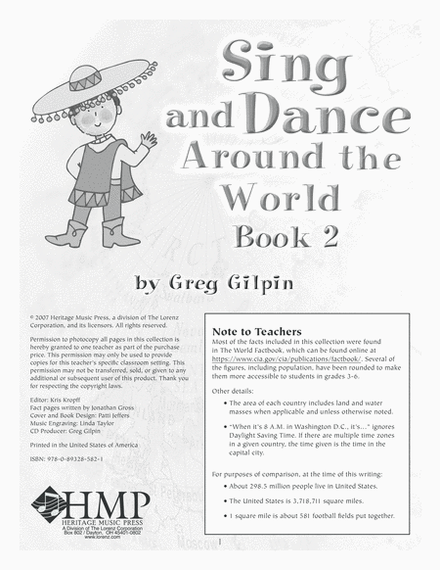 Sing and Dance Around the World, Book 2
